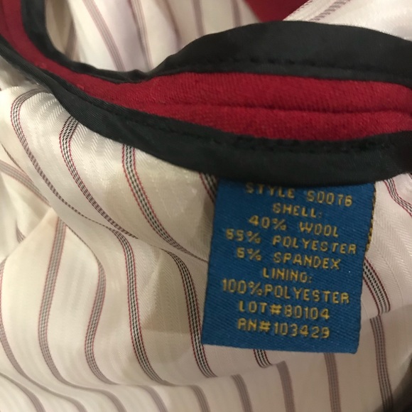 Millard Fillmore Red Blazer - Picture 4 of 8